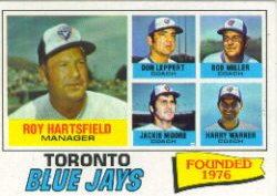 1977 Topps Baseball Cards      113     Toronto Blue Jays CL/Roy Hartsfield